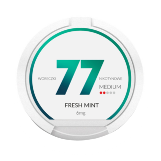 77 Fresh Mint 6mg Slim Nicotine Pouches