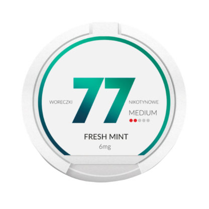 77 Fresh Mint 6mg Slim Nicotine Pouches