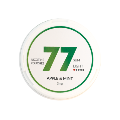 77 Apple & Mint 3mg Slim Nicotine Pouches