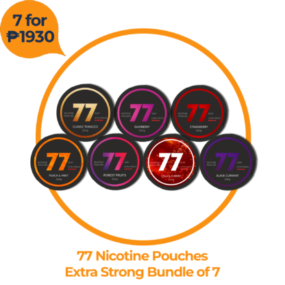 77 Nicotine Pouches Extra Strong Bundle of 7